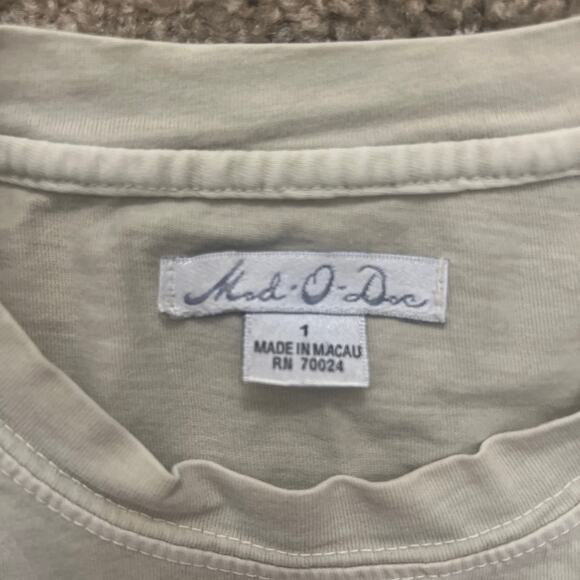 Mod-o-Doc long sleeve shirt Size 1 Tan - Picture 2 of 2